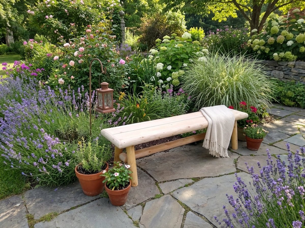 Cedar Creek White Cedar Outdoor Bench