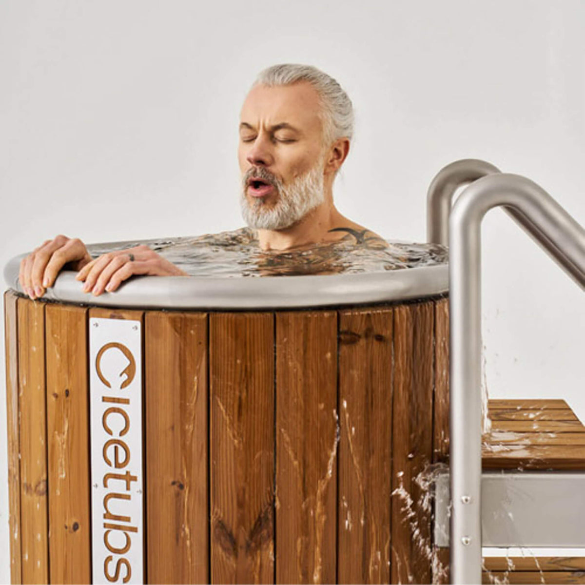 Icetubs IceBarrel Thermowood & Stainless Steel Cold Plunge