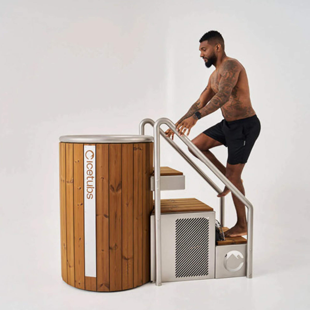 Icetubs IceBarrel Thermowood & Stainless Steel Cold Plunge