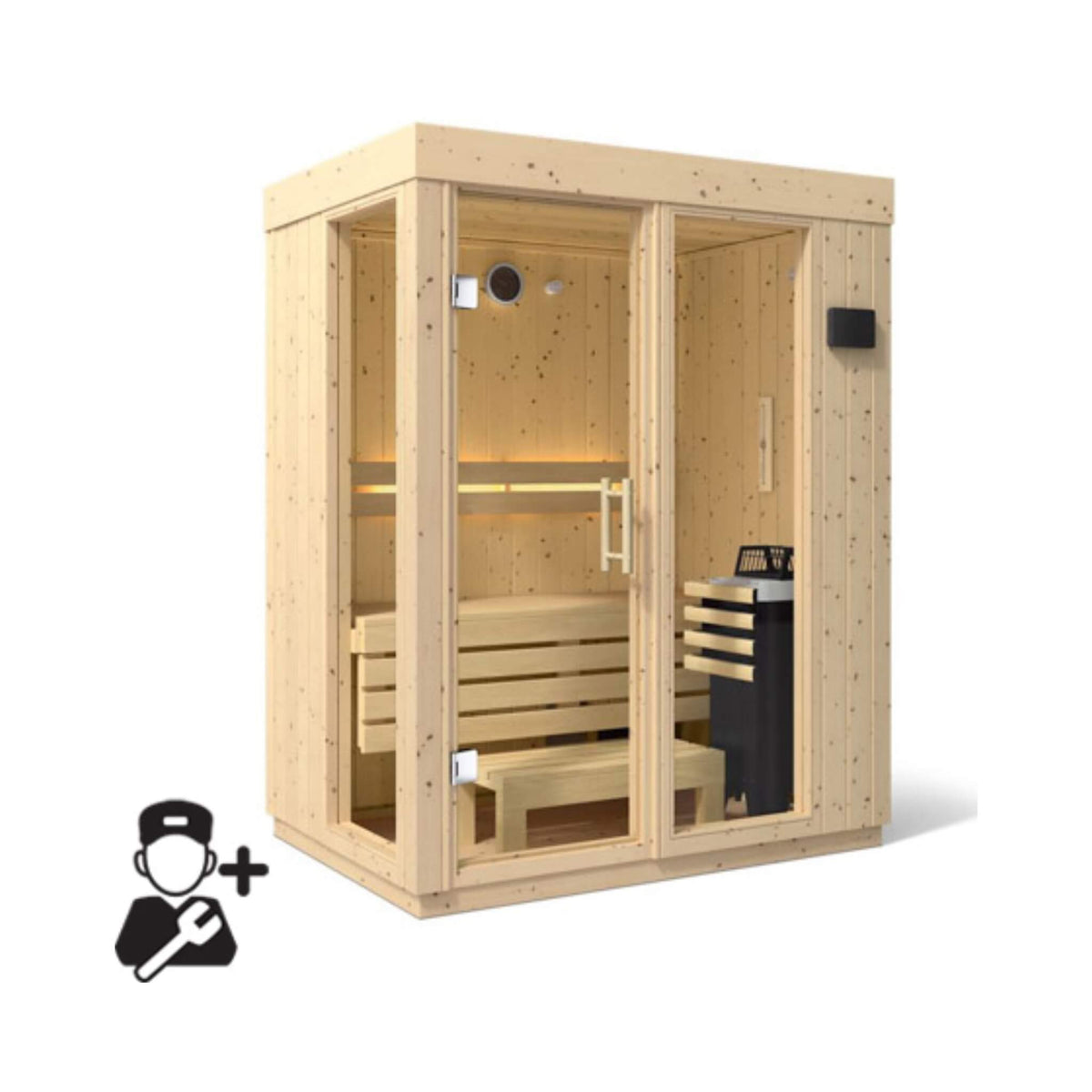 KOHLER C1 Scandinavian Spruce Indoor Sauna