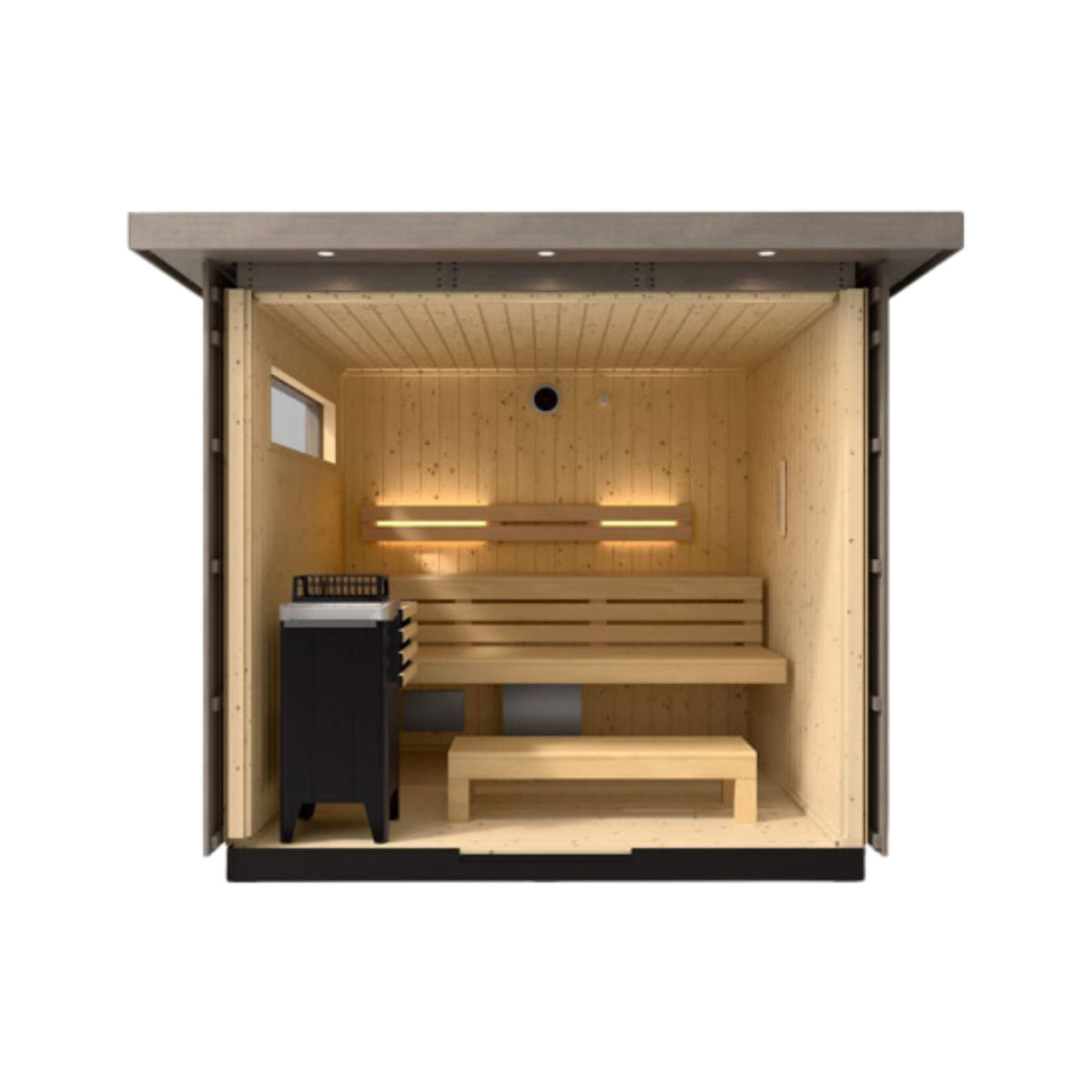 KOHLER C2 Weathered Grey Outdoor Sauna