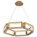 Modern Forms Mies LED Chandelier – Aged Brass