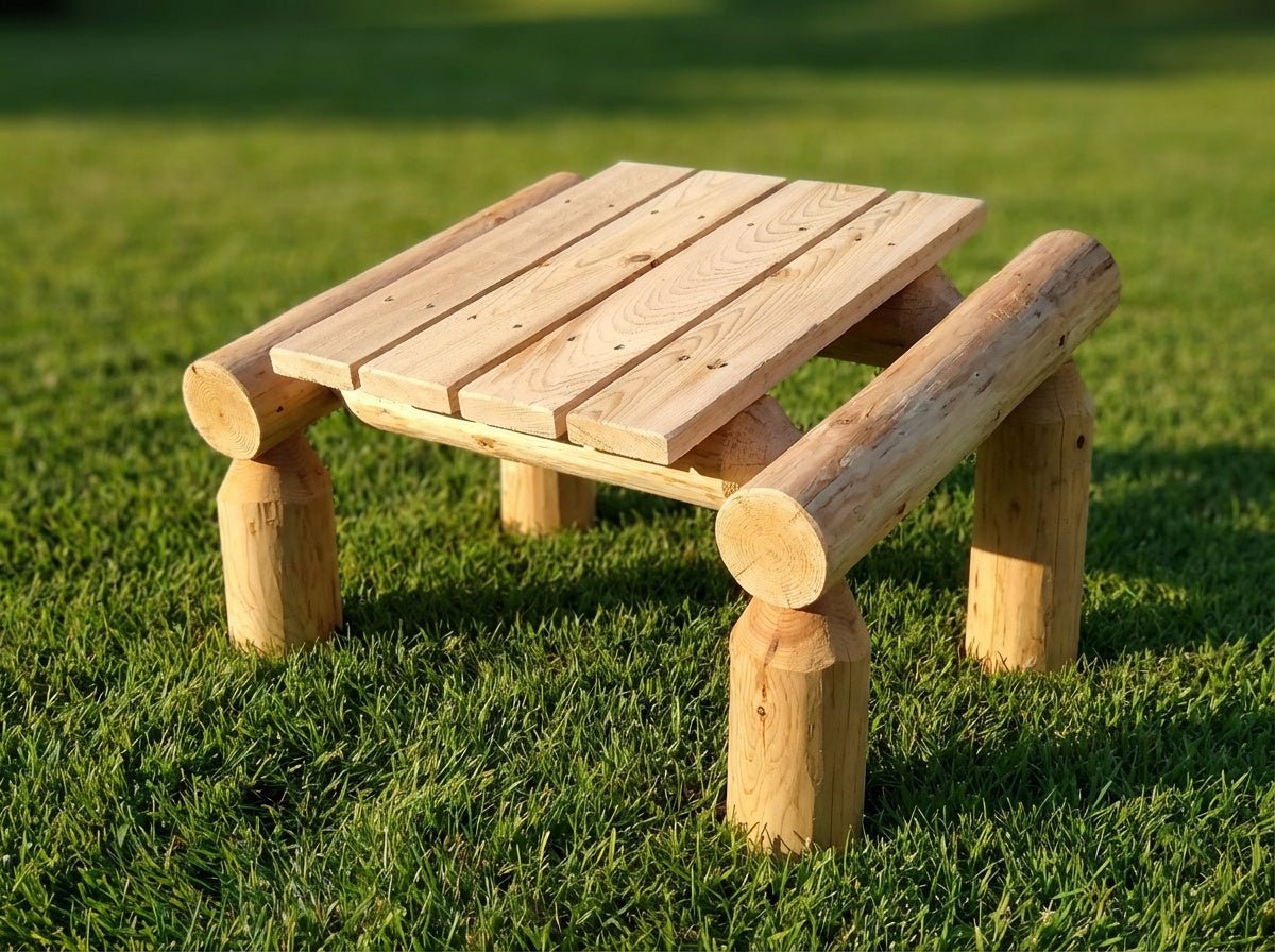 Cedar Creek White Cedar Outdoor Footrest