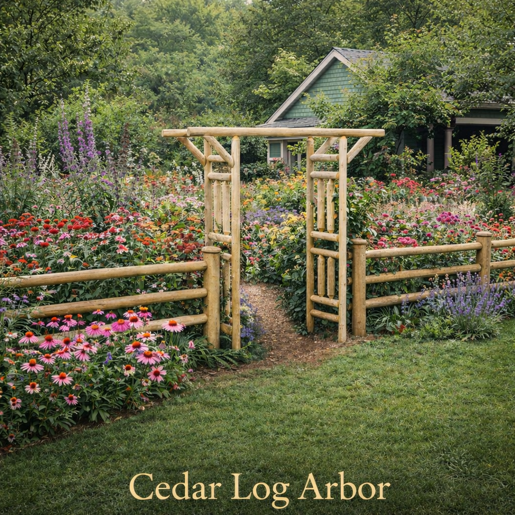 Cedar Creek White Cedar Garden Arbor