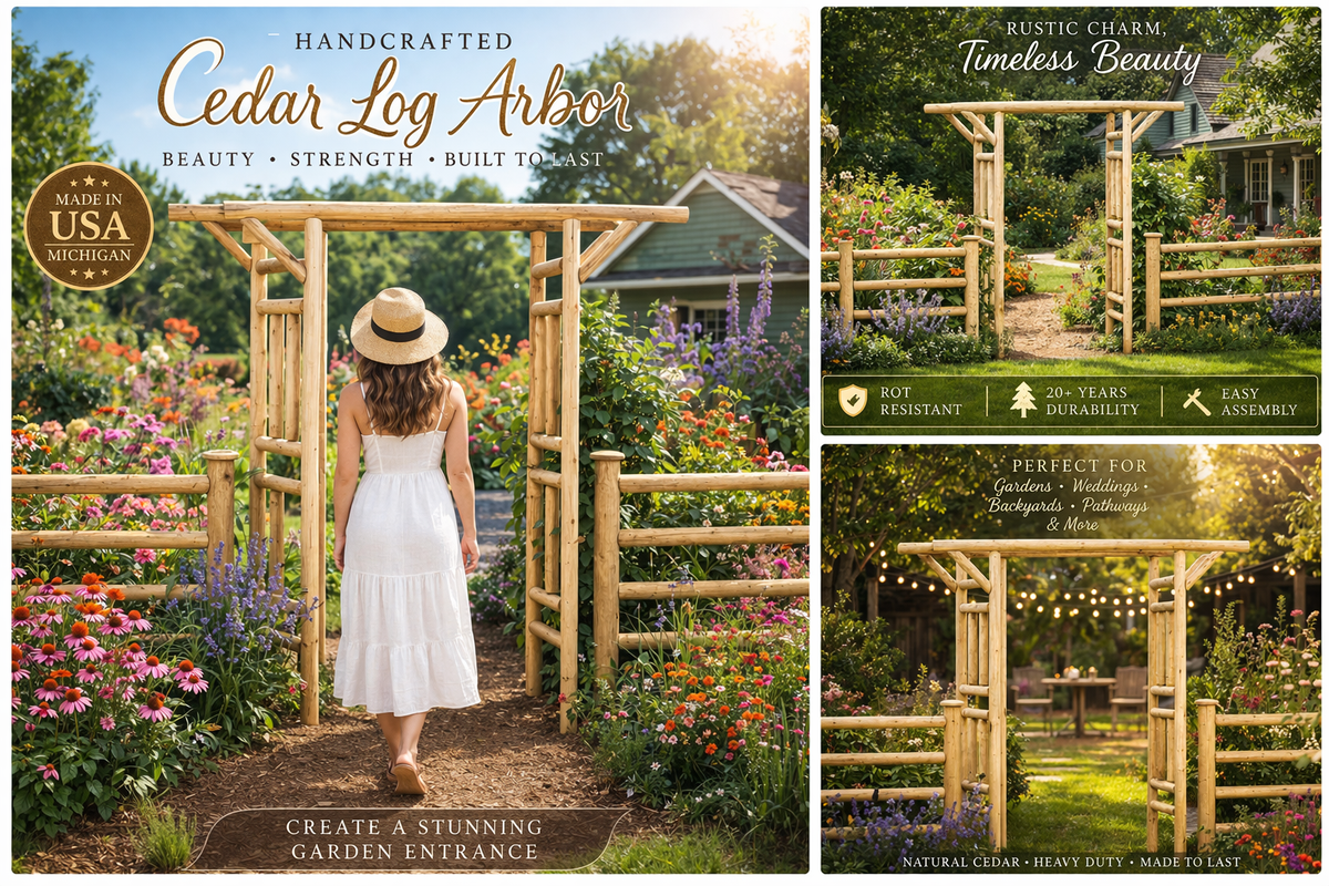 Cedar Creek White Cedar Garden Arbor