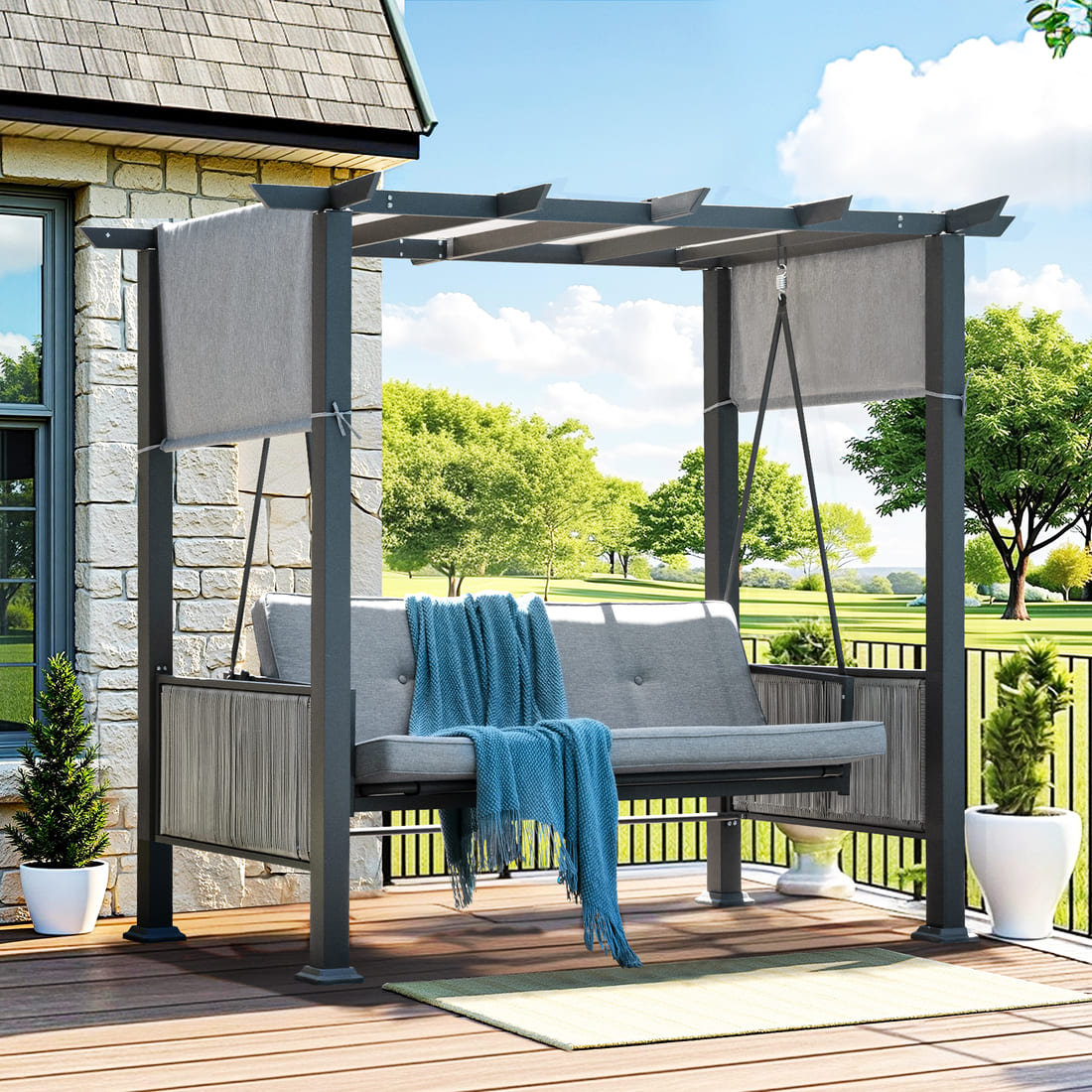 Forge Outdoor Swing Bed