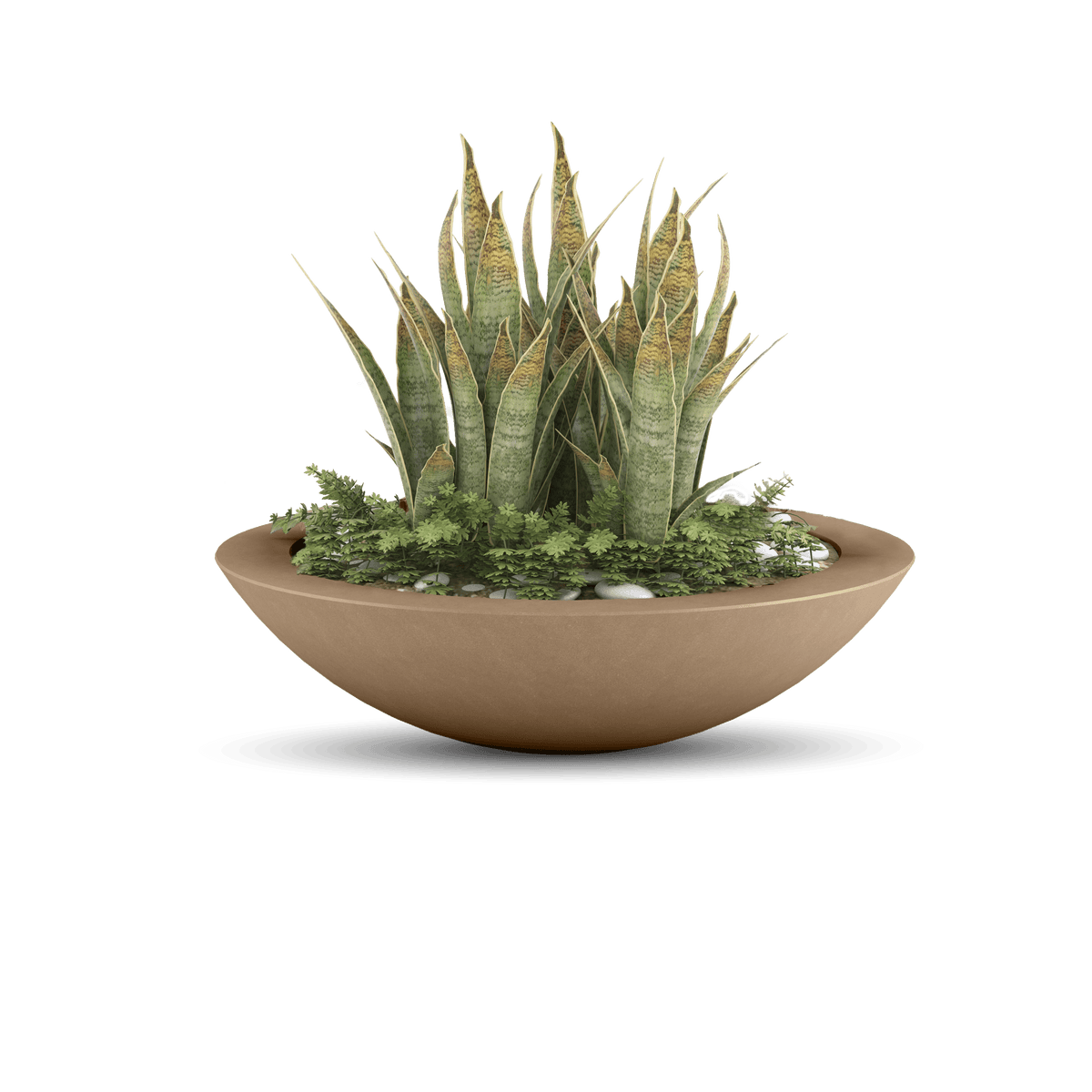 ModaConcrete Oceanside Shallow GFRC Planter