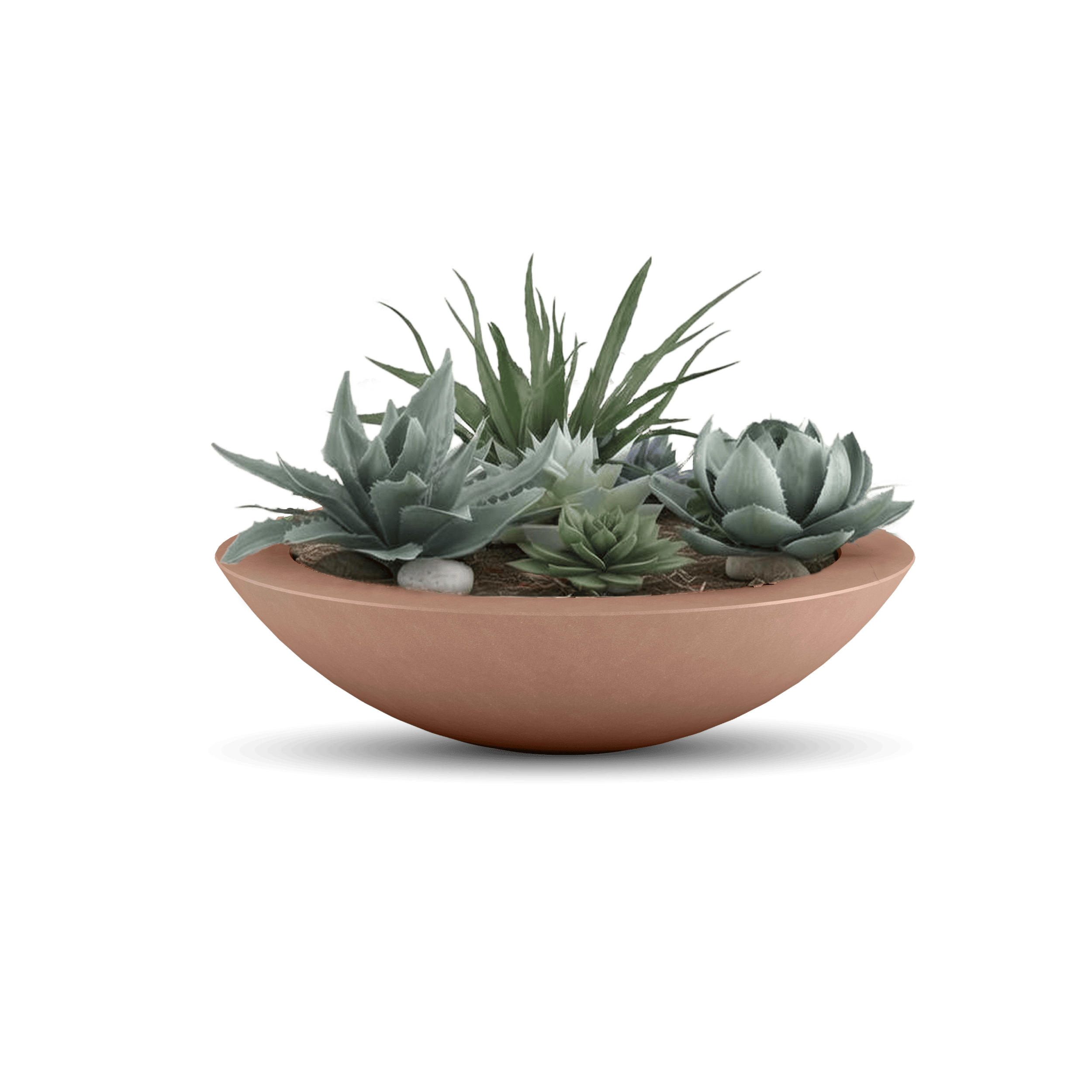 ModaConcrete Oceanside Shallow GFRC Planter
