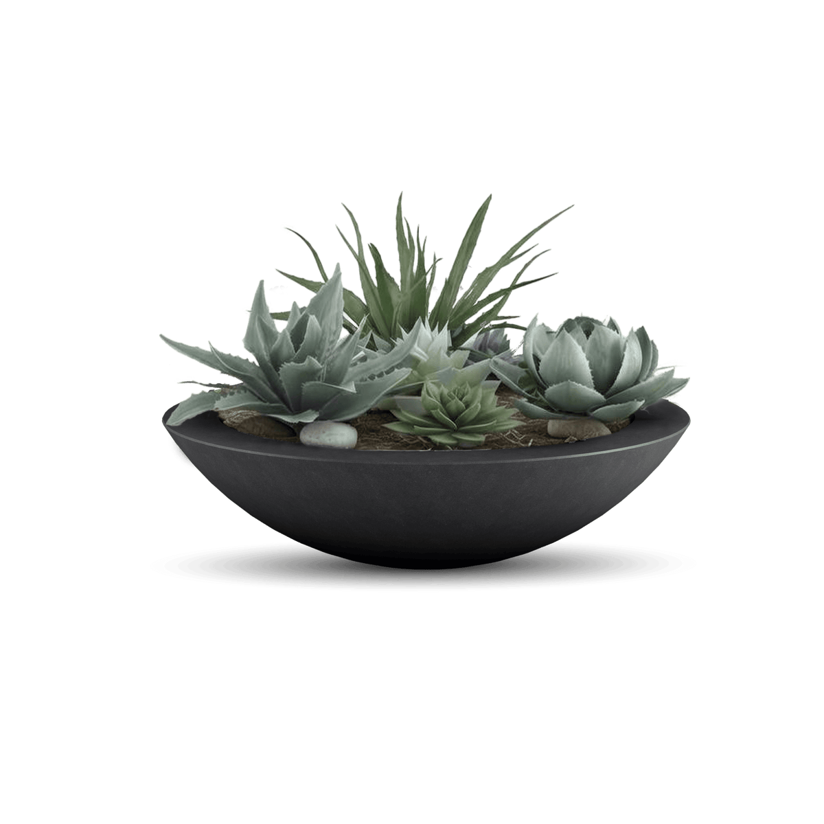 ModaConcrete Oceanside Shallow GFRC Planter