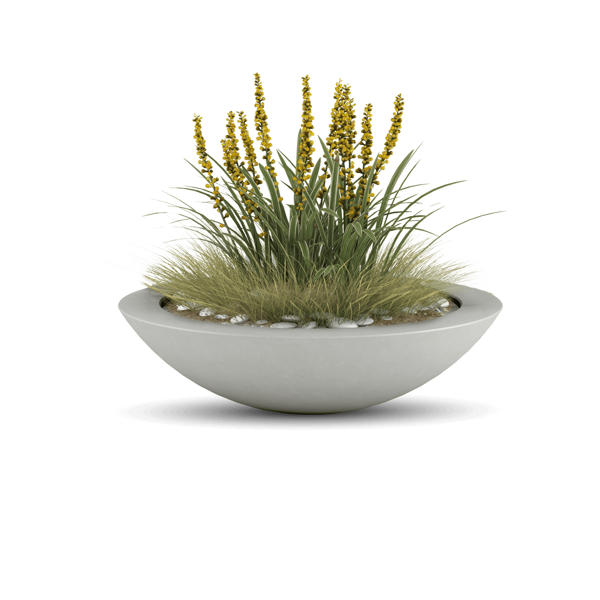 ModaConcrete Oceanside Shallow GFRC Planter
