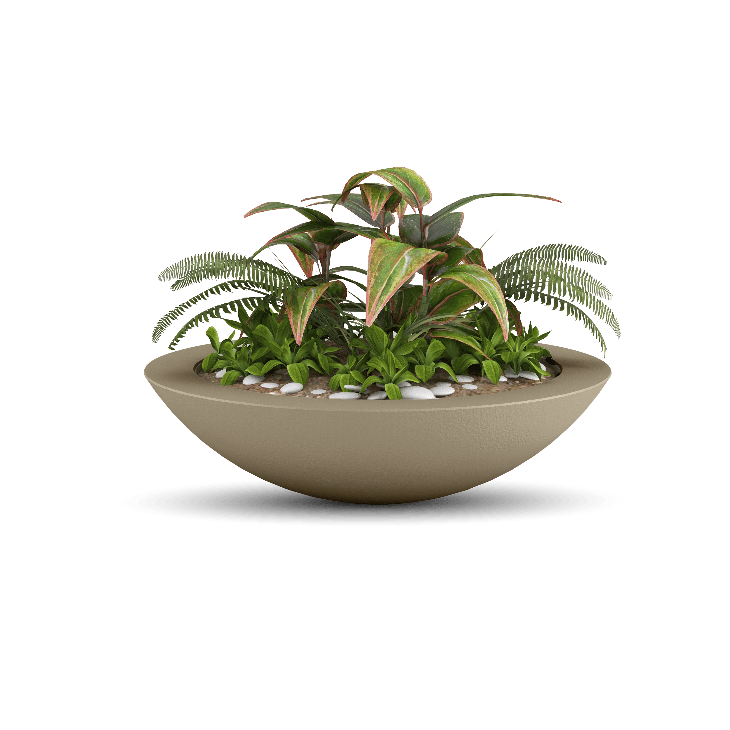 ModaConcrete Oceanside Shallow GFRC Planter