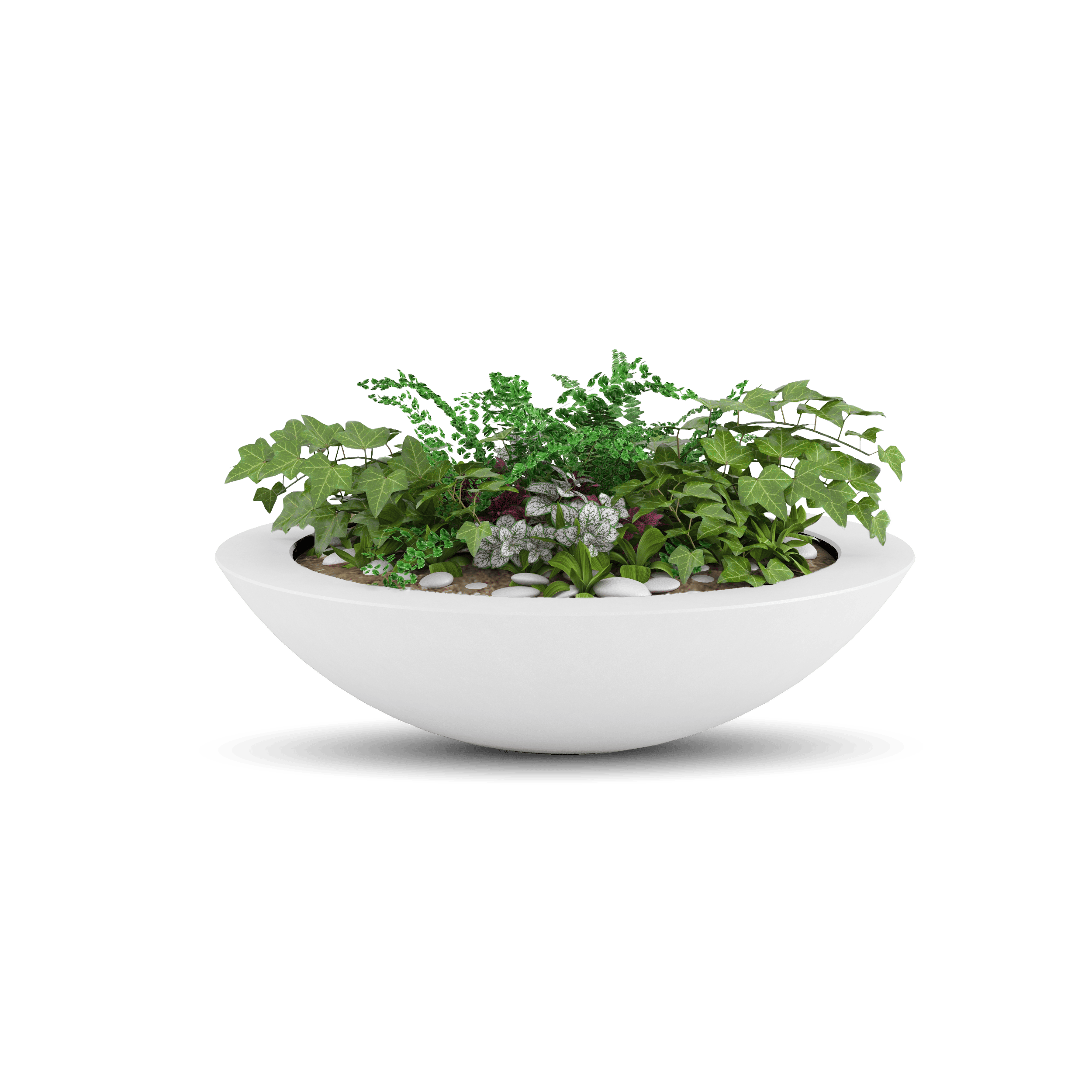ModaConcrete Oceanside Shallow GFRC Planter