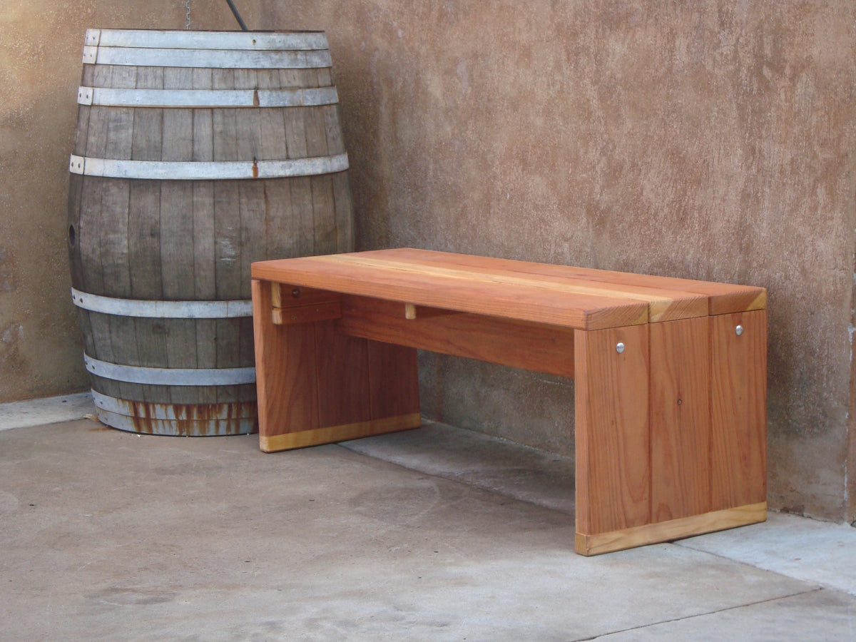 Best Redwood Mendocino Solid Wood Outdoor Bench