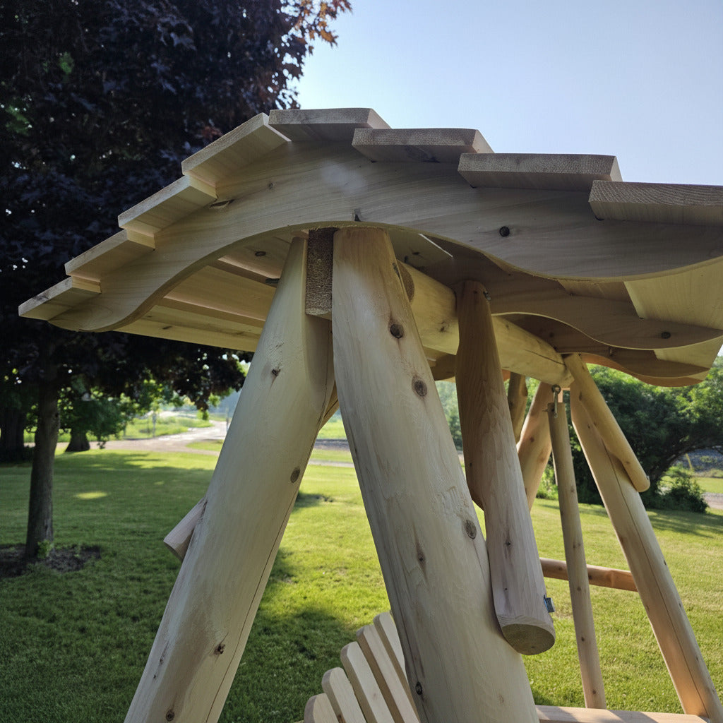 Cedar Creek Rustic Furniture White Cedar Canopy Kit for HD Swing SW111