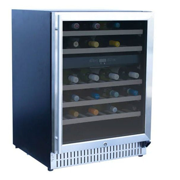 TrueFlame 24" Outdoor-Rated Single-Zone Wine Cooler | 46 Bottles