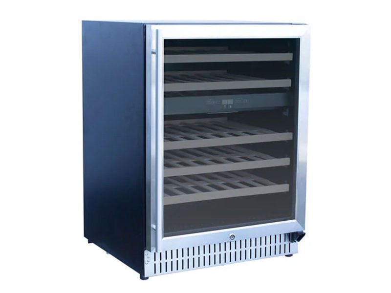 TrueFlame 24" Outdoor-Rated Dual-Zone Wine Cooler | 46 Bottles