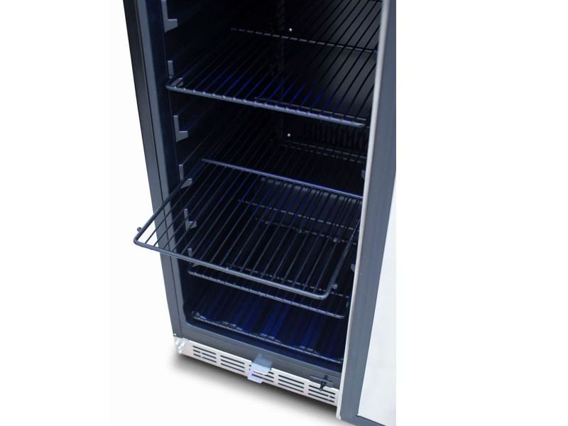 TrueFlame 15" Outdoor-Rated Glass Door Refrigerator | 89 Cans