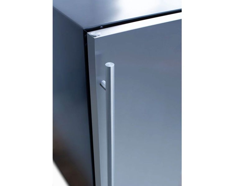 TrueFlame 15" Outdoor-Rated Stainless Steel Refrigerator | 89 Cans