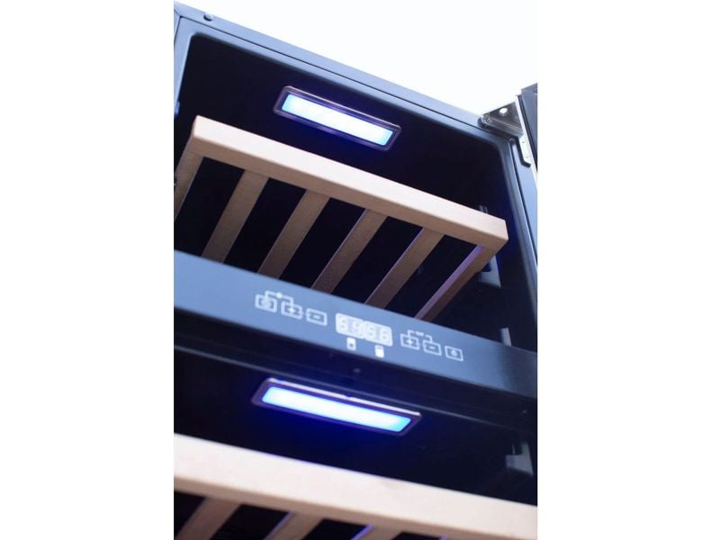 TrueFlame 24" Outdoor-Rated Dual-Zone Wine Cooler | 46 Bottles