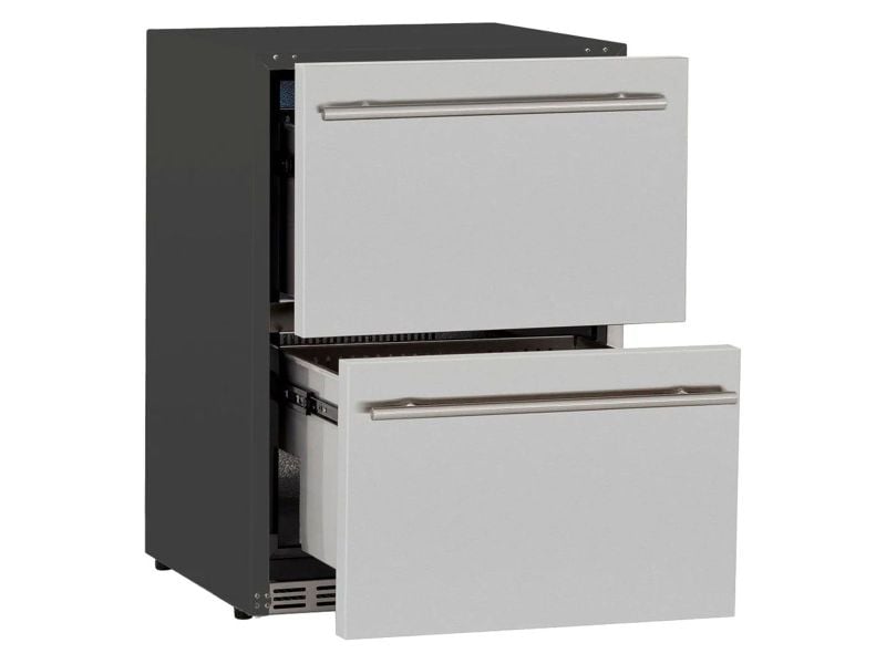 TrueFlame 24" Outdoor-Rated 2-Drawer Refrigerator with Lock