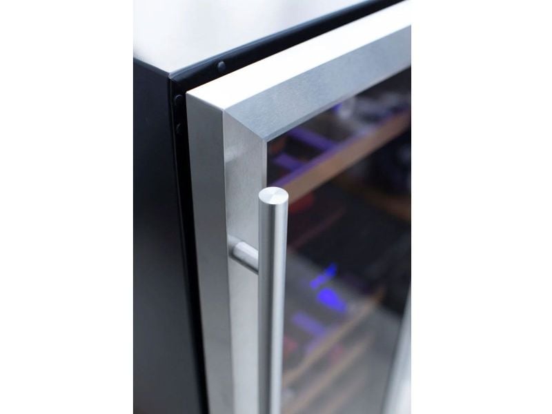 TrueFlame 24" Outdoor-Rated Dual-Zone Wine Cooler | 46 Bottles