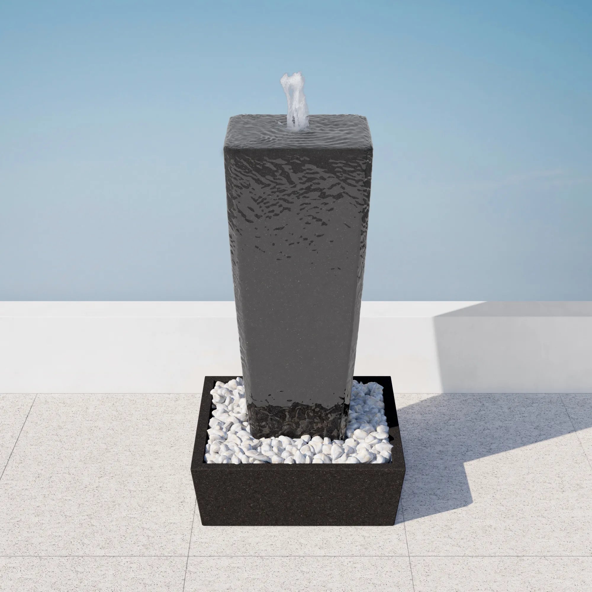 ModaConcrete Vasa 52" StoneCast Concrete Fountain Set