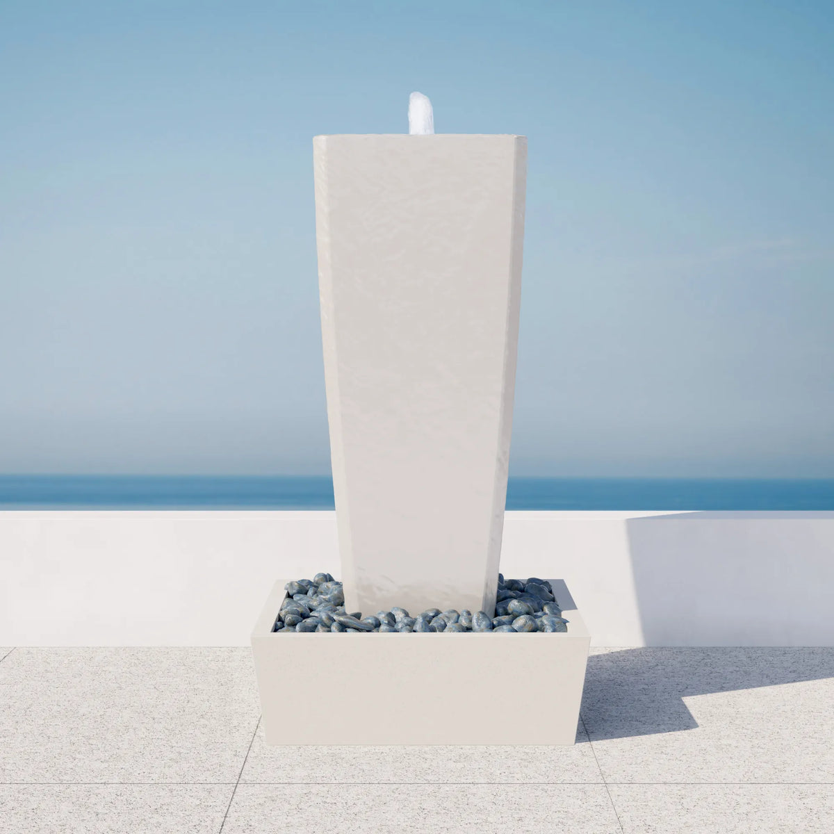 ModaConcrete Vasa 52" StoneCast Concrete Fountain Set