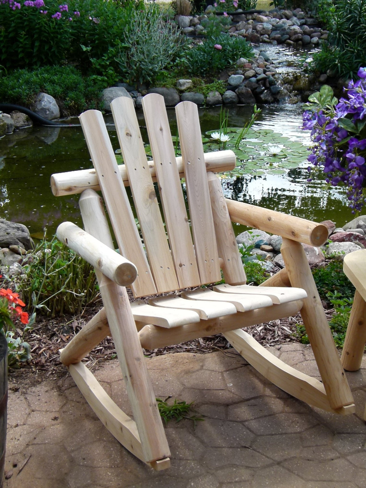 Cedar Creek Rustic White Cedar Rocking Chair