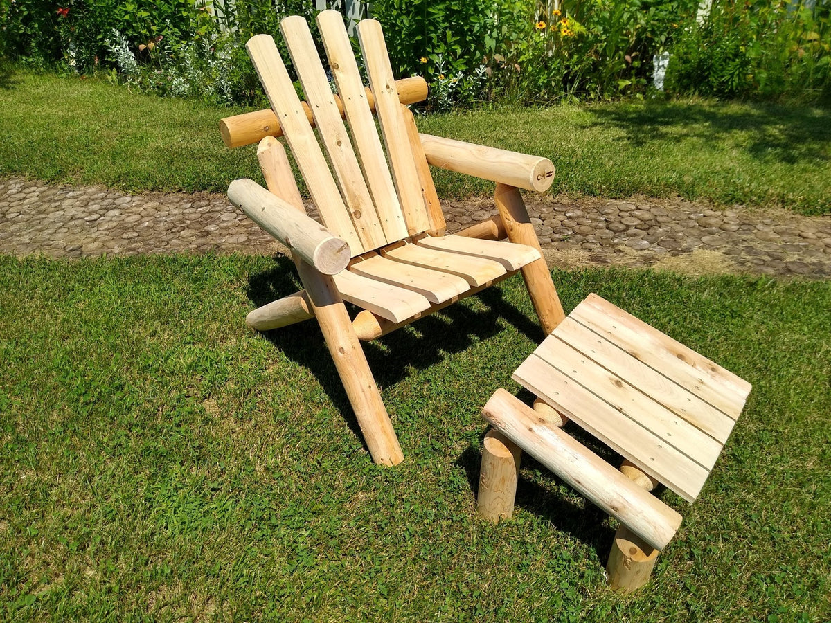 Cedar Creek White Cedar Outdoor Footrest